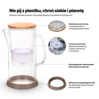 Lauben Glass Water Filter Jug 35GW