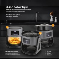 Lauben Glass&Grill Air Fryer 3in1 5500BG