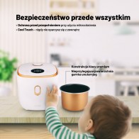 Lauben Multifunction Rice Cooker 1200WR Rose Gold Edition