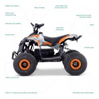 LAMAX eFalcon ATV50M Orange