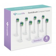TrueLife SonicBrush Compact Heads White Standard 8 Pack