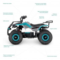 LAMAX eTiger ATV50S Blue